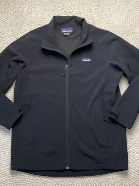 Patagonia Men's Adze Black Full-Zip Lightweight Shirt Jacket Medium